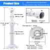 CCTV Camera Mounting Bracket Aluminum Alloy Lengthen Thickened Tube 30-60cm Retractable Ceiling Mount Bracket Camera Hoisting Support for High Speed Dome PTZ Camera view 2