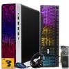 HP G3 Gaming Desktop PC, Intel Core i5 4th Gen, GTX 1030 Graphics, 16GB RAM, 480GB SSD, RGB Keyboard Mouse, Headphone, Webcam, Windows 11 (Renewed) view 1