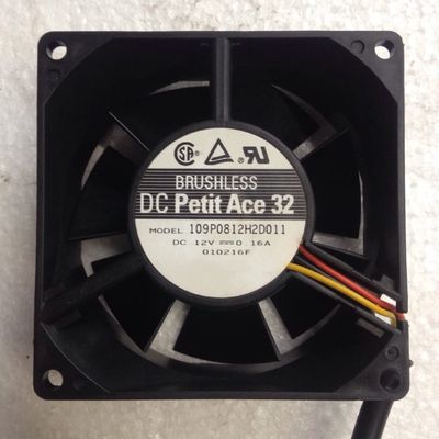 109P0812H2D011 DC12V 0.16A 8032 8cm 3-Wire axial Cooling Fan