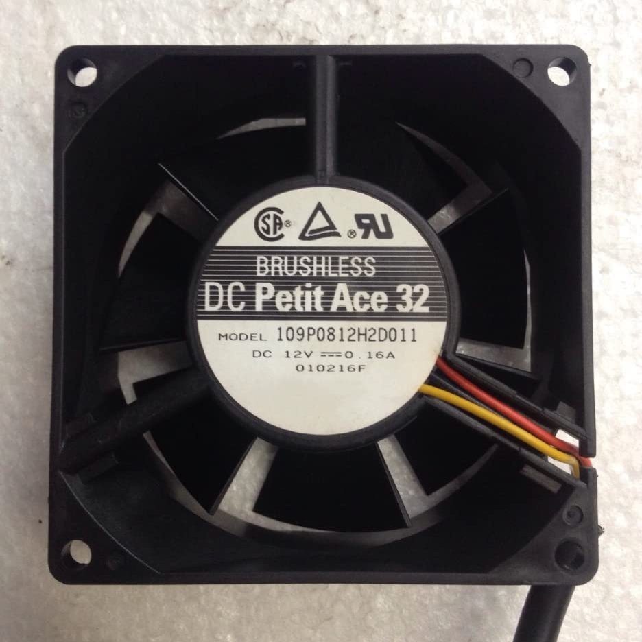 109P0812H2D011 DC12V 0.16A 8032 8cm 3-Wire axial Cooling Fan