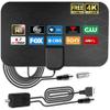 2025 Upgraded Digital HD TV Antenna Indoor for Smart TV,980+ Miles Long Range Amplifier Antennas TV Signal Booster for Local Channels,Support 4K 1080p ATSC/ISDB-T/DVB-T/DVB-T2 All Smart/Old TVs (F-02) view 1