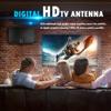 2025 Upgraded Digital HD TV Antenna Indoor for Smart TV,980+ Miles Long Range Amplifier Antennas TV Signal Booster for Local Channels,Support 4K 1080p ATSC/ISDB-T/DVB-T/DVB-T2 All Smart/Old TVs (F-02) view 2