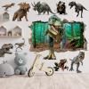 3D Dinosaur Wall Stickers Peel and Stick Vinyl Large Dino Stickers Removable Dinosaur Wall Decals for Family Living Room, Background Wall Decoration, Kids Boys Room view 4