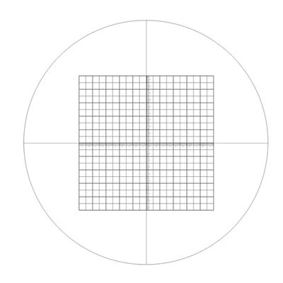 Microscope Kit Microscope Eyepiece Ocular Micrometer Diameter 20 mm/ 24 mm DIV=0.1 Net Type Slides with Grid Cross Scale Reticle Microscope Lens Adapters (Color : Diameter 24 mm)