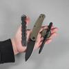 CIVIVI Sokoke Folding Knife, Ray Laconico Pocket Knife for EDC, 3.35" 14C28N Steel Blade Burlap Micarta Handle Thumb Stud Opener Front Flipper Utility Knife C22007-2 view 3