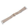 Chofit Compatible with Fitbit Versa 4/Versa 3/Sense 2/Sense Bands Women Men,Stainless Steel Metal Replacement Wrist Band for Fitbit Versa 4 (Silver-rosegold) view 4