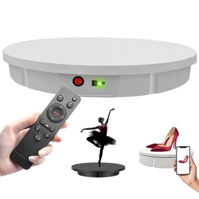 Rotating Display Stand Remote Electric 360 Degree Rotating Turntable for Photography 3D Models, Jewelry and Collectibles, 100Kg Capacity, Speed Adjustment,52cm