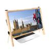 KITCISSL Projector Screen with Stand Premium Computer Screen Enlarger for Laptop, 21 Inch Ultra-Clear Laptop Screen Amplifier Expansion Bracket Desktop Screen Magnifying Glass (Color : Brown) view 1