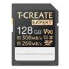 TEAMGROUP T-Create Expert 128GB SD Card UHS-II SDXC U3 V90 Read Speed up to 300MB/s, Supports 8K and 4K Videography Compatible with Canon Sony Nikon Panasonic Olympus Digital Camera TTCSDX128GIIV9001 view 1