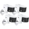 ANNKE FCD600 4 Pack 6MP PoE Security Cameras with Dual-Lens, 180 Ultra-Wide Viewing, 99% Accurate Alerts, Full Color Design, Two Way Talk, Supports Micro SDCard, NAS NVRs Storage view 1