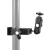 Andoer Multi-Functional Super Clamp Aluminum Alloy with Dual 360 Rotatable Ballhead 1/4 Inch Screw Connection 1/4 Inch & 3/8 Inch Threads 1.5kg Load Bearing view 2