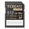 TEAMGROUP T-Create Expert 512GB SD Card UHS-II SDXC U3 V90 Read Speed up to 300MB/s, Supports 8K and 4K Videography Compatible with Canon Sony Nikon Panasonic Olympus Digital Camera TTCSDX512GIIV9001 view 1