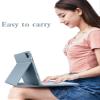 YEEHi iPad 6th 5th Generation Touchpad Case Mouse iPad Air 2 Pro 9.7 inch Retro Round Key Cute Color Keyboard Trackpad Detachable Cover (Dark Pink) view 4