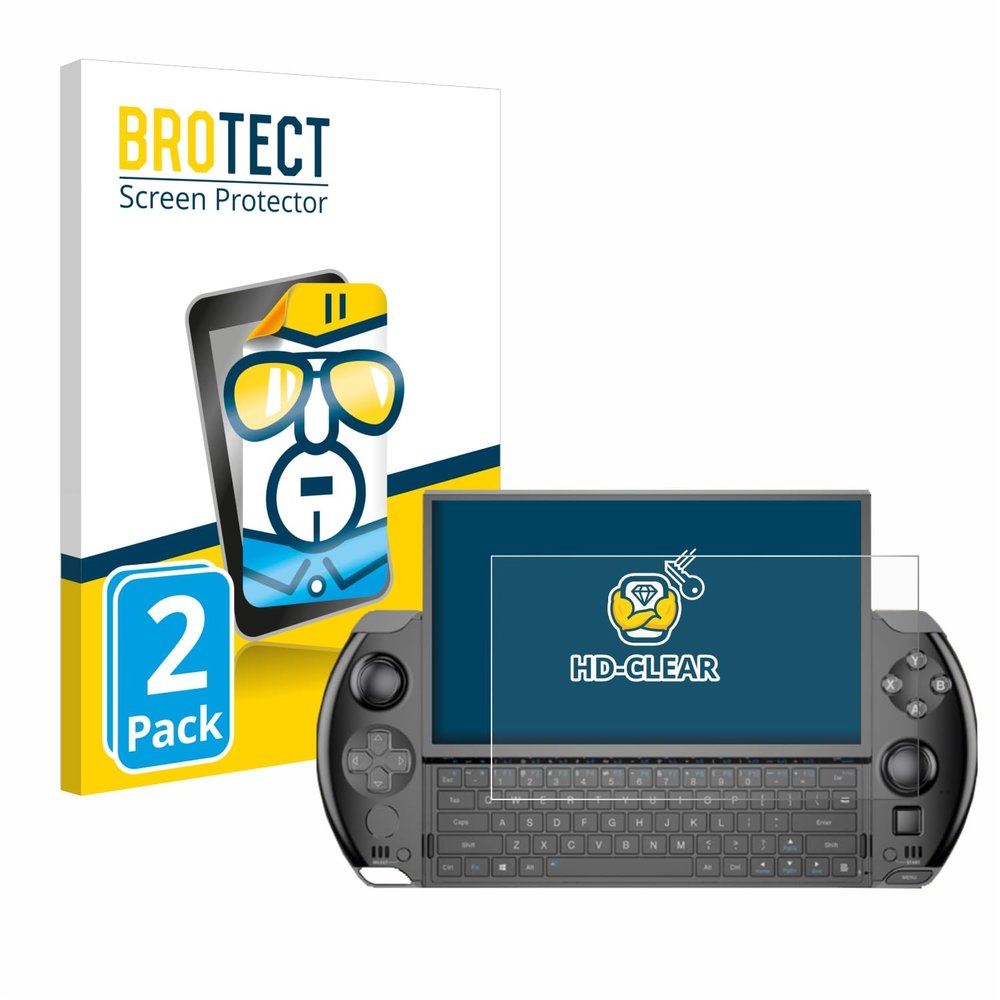brotect 2-Pack Screen Protector Compatible with GPD Win 4 Screen Protection Film Ultra Clear - Scratch Proof, Transparent, HD Clear