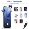 COOYA USB C Headphones Wired Earbuds for iPhone 17 16 15 Pro Max Air Purple view 2