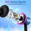 COOYA USB C Headphones Wired Earbuds for iPhone 17 16 15 Pro Max Air Purple view 3