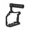 Andoer Camera Cage + Top Handle Kit Aluminum Alloy Video Cage with Cold Shoe Mount Replacement Numerous 1/4 Inch Threads for Canon R7 Camera view 3