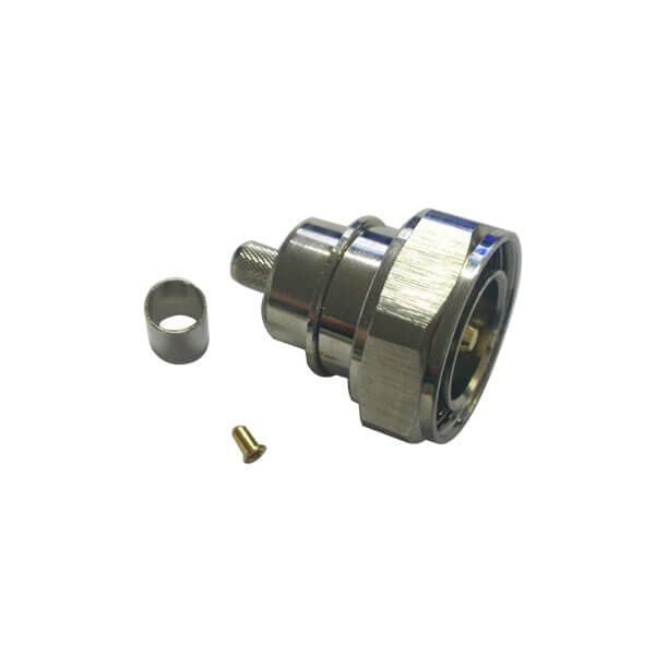 GXMRHWY 7/16 DIN Male Connector Straight Coax Crimp Type for RG142 Cable