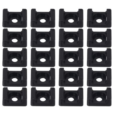 120pcs Gold Cord Anchor Wire Holder Cable Tie Mount Base Saddle Tie Mounts for Easy Cable Management