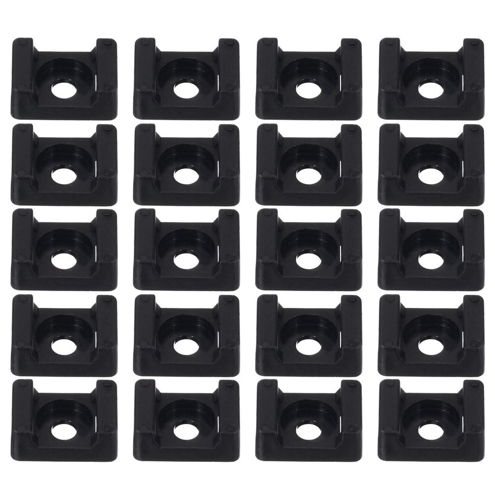 120pcs Gold Cord Anchor Wire Holder Cable Tie Mount Base Saddle Tie Mounts for Easy Cable Management