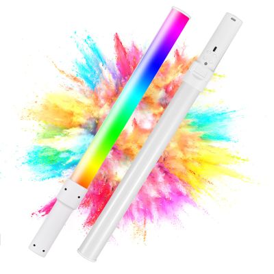 Andoer D2 Handheld RGB Light Tube LED Video Light Wand 2500K/5500K/8500K Dimmable 7 Colorful Light Effects Built-in Battery for Vlog Live Streaming Product Portrait Photography
