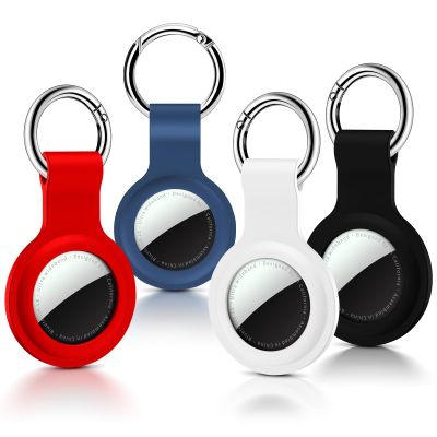 Compatible with AirTag Holder Case with Keychain, 4 Pack Protective Cases Cover Tags GPS Tracker Item Tag Finders Accessories for Kids,Bags,Luggages2 Styles