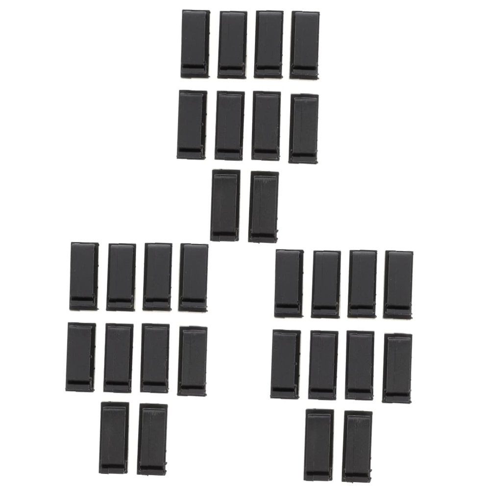 Mobestech 30pcs Self-Adhesive Cord Clips Wire Holders for Cords Desktop Cable Organizer
