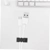 Mobestech 30pcs Self-Adhesive Cord Clips Wire Holders for Cords Desktop Cable Organizer view 3