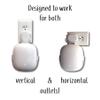 The Nest WiFi Pro Genie Wall Mount Outlet Holder Stand (3-Pack) | Lowest Profile | Open Access | No Messy Screws or Tape | Reinforced Support | Horizontal and Vertical Outlets view 3