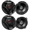 1 Pair (Qty 2) of JVC CSDR621 drvn 6.5" 2-Way Coaxial 300W Max Power Automotive Speakers Bundle Combo with (Qty 2) JVC CSDR521 5.25" 2-Way Coaxial 260W Max Power Car Audio Speakers view 1