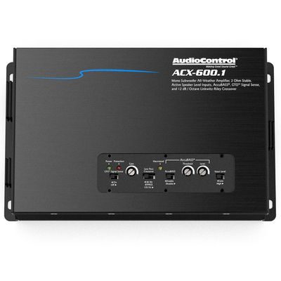 AudioControl ACX-600.1 All-Weather IPX6 Compact Monoblock Amplifier for Boat/Marine/ATV/UTV, 600 W Power, GTO Signal Sense, Linkwitz-Riley Crossover (ACX-600 ACX Series Amp)