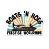 3.5" Boat N Hoes Funny Nostalgic Comedy Stepbrothers Laminated Sticker prestige worldwide funny for tablet, tumbler, laptop, kindle view 1