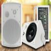 Gravity GWS560P 6.5'' Wireless BT Indoor/Outdoor/Patio Speakers - Pro-Active, Wall Mountable, 150W MAX / 75W RMS w/ 2-Way Full Range Stereo, Built-in Digital Sound Amplifier, Pair, White Color view 1