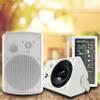 Gravity GWS560P 6.5'' Wireless BT Indoor/Outdoor/Patio Speakers - Pro-Active, Wall Mountable, 150W MAX / 75W RMS w/ 2-Way Full Range Stereo, Built-in Digital Sound Amplifier, Pair, White Color view 2