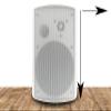 Gravity GWS560P 6.5'' Wireless BT Indoor/Outdoor/Patio Speakers - Pro-Active, Wall Mountable, 150W MAX / 75W RMS w/ 2-Way Full Range Stereo, Built-in Digital Sound Amplifier, Pair, White Color view 3