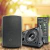 Gravity GWS560P 6.5'' Wireless BT Indoor/Outdoor/Patio Speakers - Pro-Active, Wall Mountable, 150W MAX / 75W RMS w/ 2-Way Full Range Stereo, Built-in Digital Sound Amplifier, Pair, Black Color view 1
