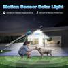 JIAXIZ Solar Security Lights Outdoor Motion Sensor, Dummy Camera Light IP66 Waterproof for Yard Garden Garage Illumination and Protection Black view 3