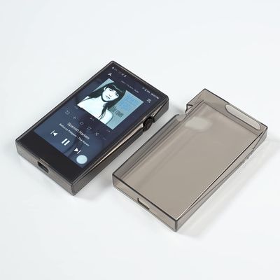 for iRiver SP3000 Case, Soft TPU Protective Shell Skin Case Cover for iRiver Astell&Kern SP3000 with Front Screen Protector Tempered Glass (Clear Black)