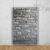 10x15ft Gray Stone Brick Wall Backdrop,Vintage Nostalgia Irregular Stone Texture Photography Background Natural Old Stone Wall Hardwood Floors Toddler Newborn Boy Photo Shoot Studio Props view 1