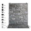 10x15ft Gray Stone Brick Wall Backdrop,Vintage Nostalgia Irregular Stone Texture Photography Background Natural Old Stone Wall Hardwood Floors Toddler Newborn Boy Photo Shoot Studio Props view 2