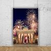 10x15ft New Year Fireworks Party Backdrop, 2023 Happy New Year Fireworks Backdrop Shining Bokeh Fireworks Family Party Supplies Holiday Festival Decorations Celebration Photography Background view 1