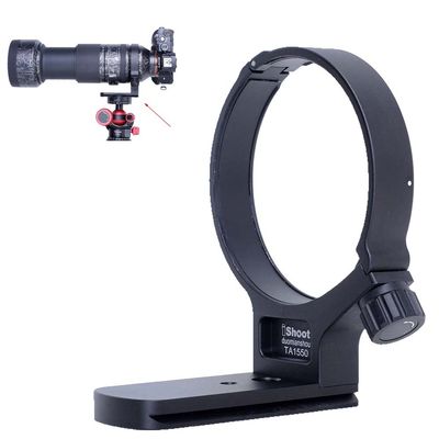 iShoot Metal Lens Collar Tripod Mount Ring Compatible with Tamron 150-500mm f/5-6.7 Di III VC VXD A057, Lens Support Holder Bracket Bottom is Arca-Swiss Fit Quick Release Plate Dovetail Groove