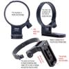 iShoot Metal Lens Collar Tripod Mount Ring Compatible with Tamron 150-500mm f/5-6.7 Di III VC VXD A057, Lens Support Holder Bracket Bottom is Arca-Swiss Fit Quick Release Plate Dovetail Groove view 3