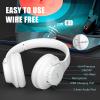 KVIDIO Bluetooth Headphones Over Ear, 65 Hours Playtime Wireless Headphones with Microphone, Foldable Lightweight Headset with Deep Bass, HiFi Stereo Sound Low Latency for Laptop PC Cellphone view 3