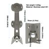 CCTV Surveillance Security Dual Camera Mounting Bracket 90 Right Angel Wall Corner Mount Bracket Pole Mount Holder with 2PCS 200mm Hoops for Double or Two Cameras Installation view 3