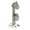 CCTV Surveillance Security Dual Camera Mounting Bracket 90 Right Angel Wall Corner Mount Bracket Pole Mount Holder with 2PCS 200mm Hoops for Double or Two Cameras Installation view 4