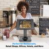 AboveTEK Anti-Theft iPad Kiosk Stand  POS iPad Security Stand & Locking Tablet Holder  Heavy Duty Base, 360 Swivel, 75 Tilt Bracket  Perfect for Retail Business (Black) view 2