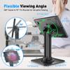 AboveTEK Anti-Theft iPad Kiosk Stand  POS iPad Security Stand & Locking Tablet Holder  Heavy Duty Base, 360 Swivel, 75 Tilt Bracket  Perfect for Retail Business (Black) view 4
