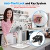 AboveTEK Anti-Theft iPad Kiosk Stand  POS iPad Security Stand & Locking Tablet Holder  Heavy Duty Base, 360 Swivel, 75 Tilt Bracket  Perfect for Retail Business (White) view 3