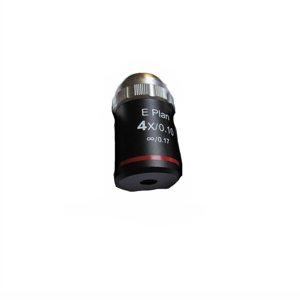 RADHAX Microscope Kit 4X 10X 40X 100X 1PCS Biological Microscope Objective Lens Microscope Lens Adapters (Size : 4X)